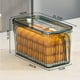 thumbnail image 3 of Organizador de refrigerador para cocina, contenedor apilable para almacenar alimentos con tapa y asa, contenedor para alimentos frescos con cesta., 3 of 3