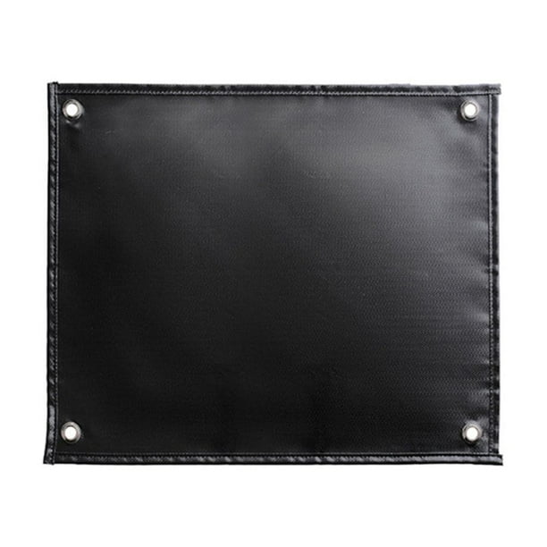 Naiovety Equipo de tela ignífuga para exteriores, suministros de Camping resistentes a altas temperaturas con bolsa de almacenamiento, parrilla Kits de desorden para acampar 450x370mm