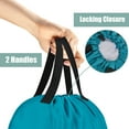 2 Pack Travel Laundry Bag Dirty Clothes Bag with Handles and Aluminum