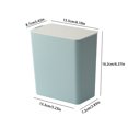 thumbnail image 3 of Xecvkr Desktop Trash Can with Lid Small Push Top Garbage Bin for Office Dresser Countertop 13.3x7.2x16.2cm, 3 of 5