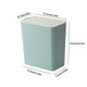 thumbnail image 3 of Plastic Desktop Trash Can with Lid | Push-Top Mini Countertop Garbage Bin for Office, Dresser, Table | Compact Design White Blue Pink | Sturdy 13.3x7.2x16.2cm | 1 Pack | Easy Clean | Organizer, 3 of 5