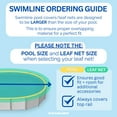 thumbnail image 3 of Swimline Hydrotools Leaf Net Winter Pool Cover for 15 x 30 Ft Above Ground Oval Pools, 3 of 7