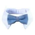 thumbnail image 2 of rygai Adjustable Pet Collar Fastener Tape Soft Lapel Handsome Dog Cat Collar Necktie Pet Supplies,Blue,S, 2 of 7