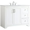 thumbnail image 4 of Elegant Decor Moore 42" Single Quartz Top Bathroom Vanity in White, 4 of 15