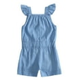 thumbnail image 5 of Girls Short Sleeve Shorts Fashion Knee-Length Shorts Kids Party Clothes, 5 of 9