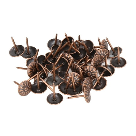 

Zaqw Decorative Nailhead 100PCS Furniture Tacks With Cloth Ruler For Home Furnishing For Wooden Crafts