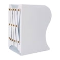 thumbnail image 2 of Metal Book End Book Stand Organizador de archivos Almacenamiento Heavy Duty Bookcase Rack Ajustable Bookend para Home Countertops Desk Book Stopper L Gloria Atril ajustable, 2 of 9