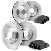Dynamic Friction Company Front and Rear Brake Rotors with 5000 Advanced Brake Pads - 6504-03071