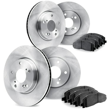 Dynamic Friction Company Front and Rear Brake Rotors with 5000 Advanced Brake Pads - 6504-03071