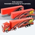 thumbnail image 5 of BIMZUC Container Truck Car Model Pull Back Vehicle Toy Simulation Large Size Openable Door Kids 14.57 inches / 37 cm Style 1, 5 of 9
