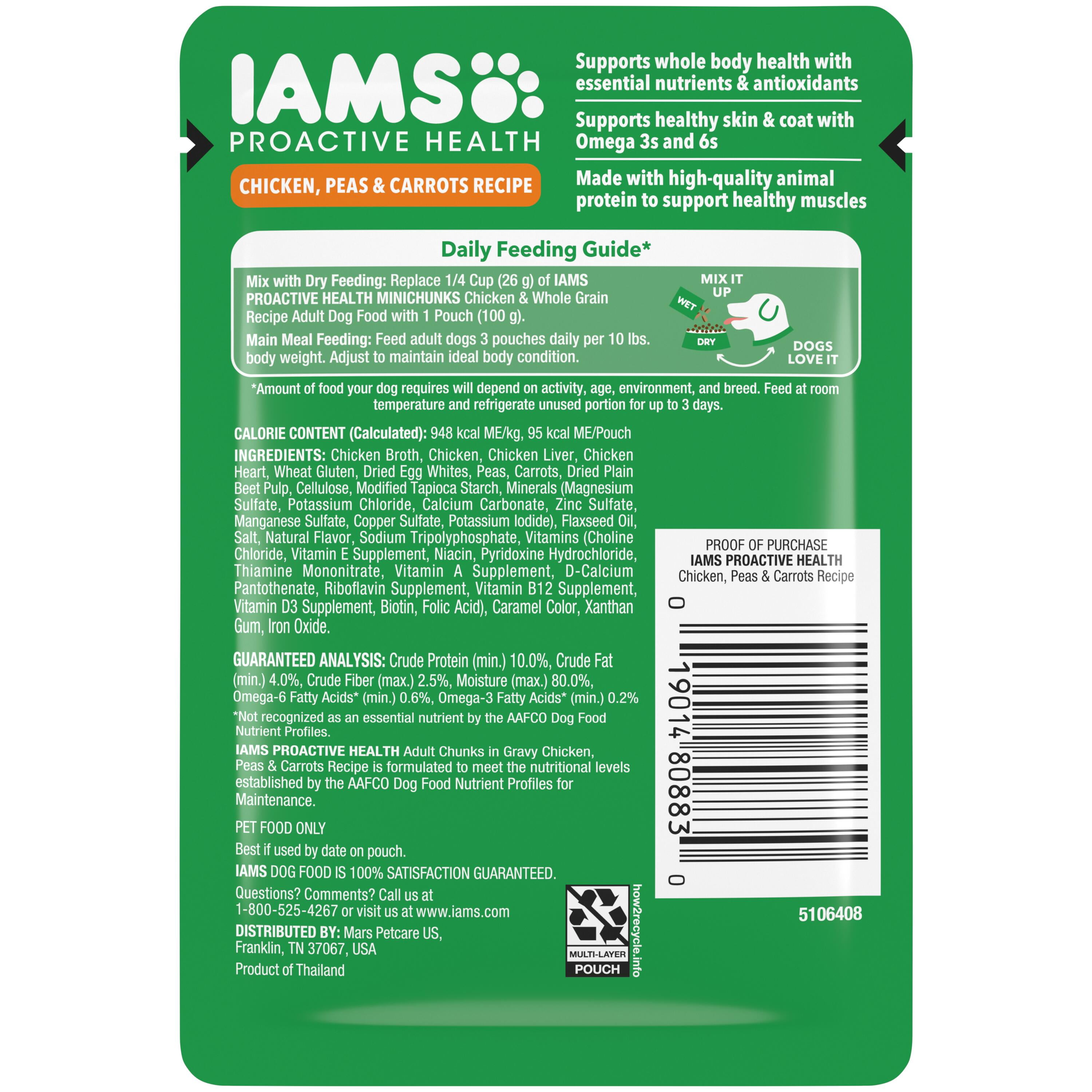 (16 pack) IAMS Proactive Health Core Pouch - Chicken