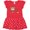 Red with Polka Dots, variant on Inktastic Mommy's Little Monkey Girls Toddler Dress