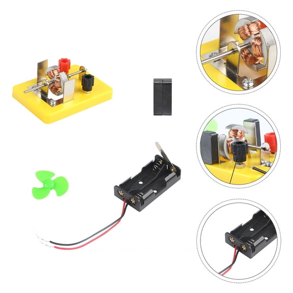 LOLIPPYY Mini DC Motor Kit for Educational Science Experiments, Assorted Color Plastic and Metal Parts for Projects