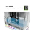 thumbnail image 4 of MONTECH HS02, ATX Mid-Tower PC Case, Gaming PC, High-Airflow, Reversible Layout, Sturdy Curved Tempered Glass Front Panel, Sink-in Design, Toolless Panels, White, US, 4 of 16