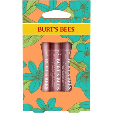 Burt's Bees Petal Kisses Lip Shimmer Gift Set, 3-Pack, 0.09 oz.