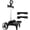 Noiseless Large Wheels with Edge Guard, variant on Backpack Trolley Wheeled Cart with Edge Guard Base Noiseless Big Wheels Aluminium Alloy Folding Hand Truck with Luggage Strap for Universal Backpacks Luggage cart for Teenagers,Adults,School,Travel