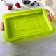 thumbnail image 4 of Inteprter Bandeja para hornear pasteles de brownie Bandeja para hornear pasteles antiadherente de silicona Molde para resistente al Herramientas y accesorios para hornear verde, 4 of 6