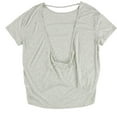 thumbnail image 2 of Alternative Womens Solid Basic T-Shirt, Grey, Small, 2 of 2