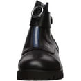 thumbnail image 2 of Cecelia New York Tillery Leather Fashion Boot Combat Moto Lug Sole Bootie (Black/UltraMarine Zipper Tape, 7.5), 2 of 3