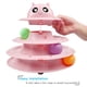 thumbnail image 3 of Juguete para Gatos UPSKY Rodillo Giratorio de 3 Niveles con 6 Pelotas, 3 of 6