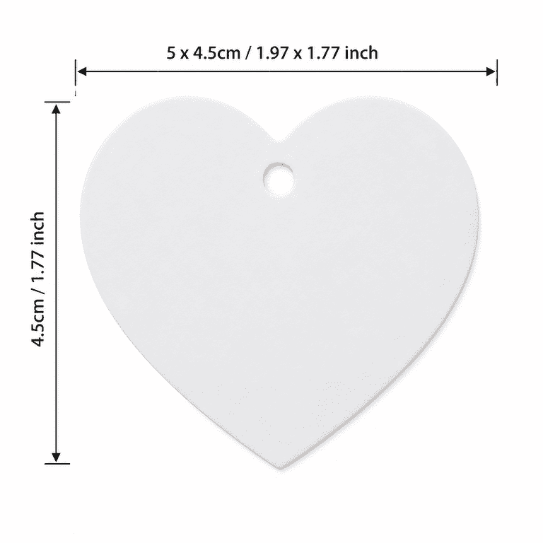 100 Pcs Blank Gift Tags with String, 2x1.8 Inch Kraft Paper Tags Gift ...