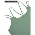 thumbnail image 6 of Deago Women's Flowy Tank Tops Loose Casual Summer Tops Sexy Spaghetti Strap Scoop Neck Sleeveless Tunic Camisoles (Green, S), 6 of 8