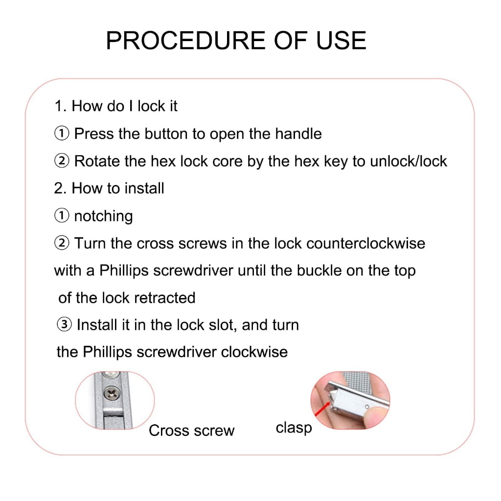 Easy To Use Sliding Window Lock Convenient for Family With Children Safe