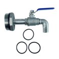 thumbnail image 3 of 50 Gallon Steel Drum Faucet, IBC Tank Valve, G2", Leakproof, Water Outlet Adapter, 2" Stainless Steel Barrel Faucet., 3 of 5