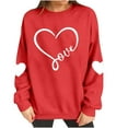 thumbnail image 5 of Dgankt Womens Clothes Plus Size Women Valentine Shirts Love Heart Graphic Long Sleeve Tshirt Casual Valentines Day Gift Round Neck Tops XS-XL, 5 of 8