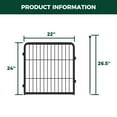thumbnail image 3 of FXW Rollick Dog Playpen for Yard, RV Camping, 24 inch 4 Panels for Puppy and Small Dogs│Patented, Black, 3 of 4