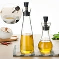 thumbnail image 2 of 250/500ml Superior Glass Oil and Vinegar Dispenser, Modern Olive Oil Dispenser, Wide Opening for Easy Refill and Cleaning, Clear Glass Oil Bottle, Pouring Spouts, 2 of 8