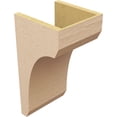 thumbnail image 5 of 10"W x 10"D x 20"H Wide Legacy Rough Cedar Woodgrain TimberThane Corbel, Primed Tan, 5 of 6