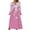 Pink3, variant on SHTXOZHI Womens Long Bell Sleeve Button Up Dress V Neck A-Line Printed Loose Dress with Pockets