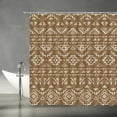 thumbnail image 2 of Black White Boho Shower Curtain Black White Geometric Modern Farmhouse Tribal Retro Western Aztec Abstract Mid Century Art Fabric Bathroom Curtains Decor Set with Hook(70" Wx84 H), 2 of 3