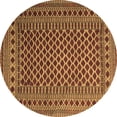 thumbnail image 1 of Ahgly Company Indoor Round Southwestern Brown Country Area Rugs, 4' Round, 1 of 4