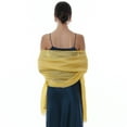 thumbnail image 3 of RIIQIICHY Women Shawls and Wraps for Evening Dresses Like Chiffon Camel Silk Scarf Formal Silky Pashmina Shawls for Weddings, 3 of 5