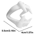 thumbnail image 2 of WGXU White Plastic Teeth 10pc Accessory Party Gift Tricky Toy, 2 of 5