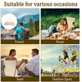 thumbnail image 3 of Oxford Cloth Camping Floor Chair With Incline Function Waterproof Beach Floor Chair Scratch Resistant Folding Floor Chair for Fishing Barbecues Hiking, 3 of 10
