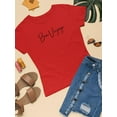 thumbnail image 3 of Bon Voyage Hand Drawn  T-Shirt Women -Image by Shutterstock, Female Medium, 3 of 4