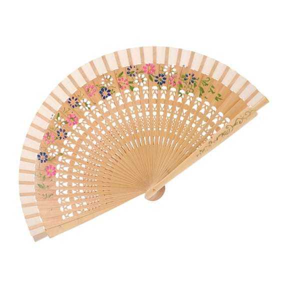 Foldable Fan Decorative Fan Hand Fan Wooden Hand Fan Handheld Women Dancing Fan Wood for Wedding Party Birthday Decorations