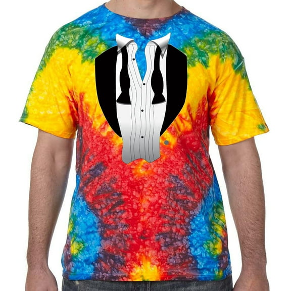 After Party Tux Tuxedo Tie Dye T-shirt, Woodstock, Kids Medium (10-12)
