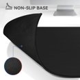 thumbnail image 3 of Big Black Gaming Mouse Pad - 31.5x11.8in XL Large Computer Mat, Long Keyboard Pad with Non-Slip Rubber Base, Stitched Edges, Perfect for Gaming and Home Office, 3 of 6