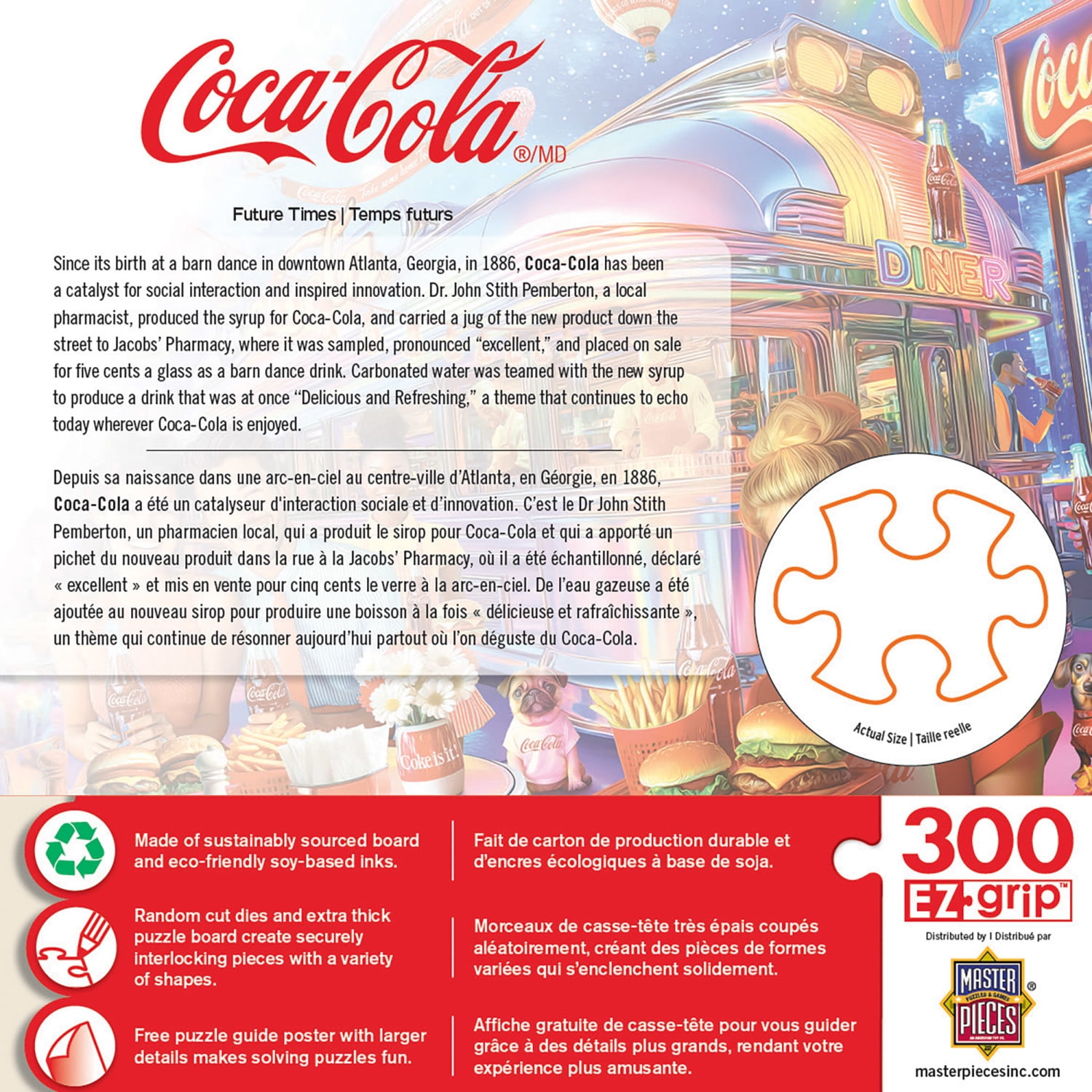 MasterPieces 300 Piece EZ Grip Jigsaw Puzzle - Coca-Cola Future