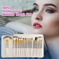 thumbnail image 2 of 18-Piece Multi-Function Makeup Brush Set with Synthetic Wood Handles & Case, 2 of 5