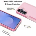 thumbnail image 5 of Galaxy S25 FE 5G Case,Sturdy Phone Case for Samsung S25 FE 5G 2025 6.7 inch,Njjex Shockproof Protection Heavy Duty Armor Hard Plastic & Rubber Rugged Bumper 2-in-1 Case Cover-Pink, 5 of 7