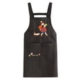thumbnail image 2 of EGNMCR Water-repellent For Home Kitchen Dining Adult Cute Cooking Waistcoat Work Clothes For Work To Stains Short apron, 2 of 7