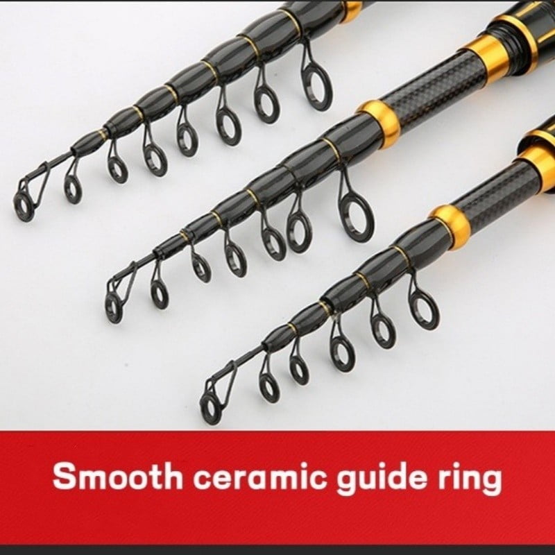 Telescopic Fishing Rod Carbon Fiber Spinning Casting Ultra Light Rod Fast Action