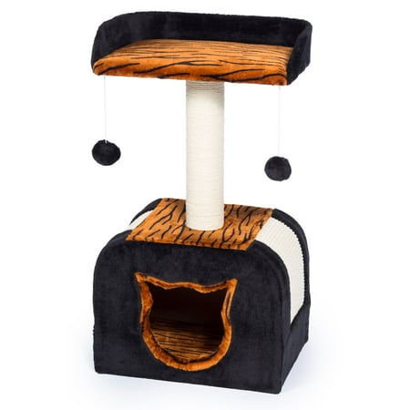 UPC: 0048081073056 | Prevue Pet Products 29 in. Kitty Power Paws Plush Tiger Hideaway