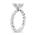thumbnail image 2 of Brig Jewel 1.4 Ct Pear Cut Moissanite Engagement Ring - 14K White Gold Plated Ring - Elegant Proposal Ring for Women - Unique Solitaire Ring for Her - Gift for Anniversary or Birthday, 2 of 3