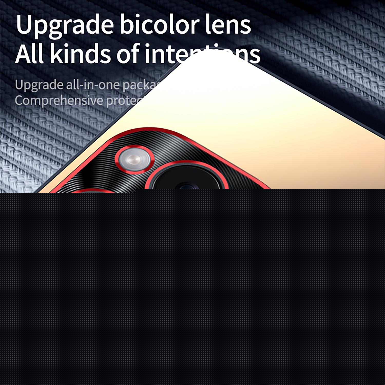 thumbnail image 6 of For iPhone 14 Pro Max Case for Women Men, Dual Color Stylish Matte Back Cover Slim Fit Rugged Shockproof Anti-Scratch Camera Lens Protective Bumper Phone Case for Apple iPhone 14 Pro Max, Titaniumblue, 6 of 7